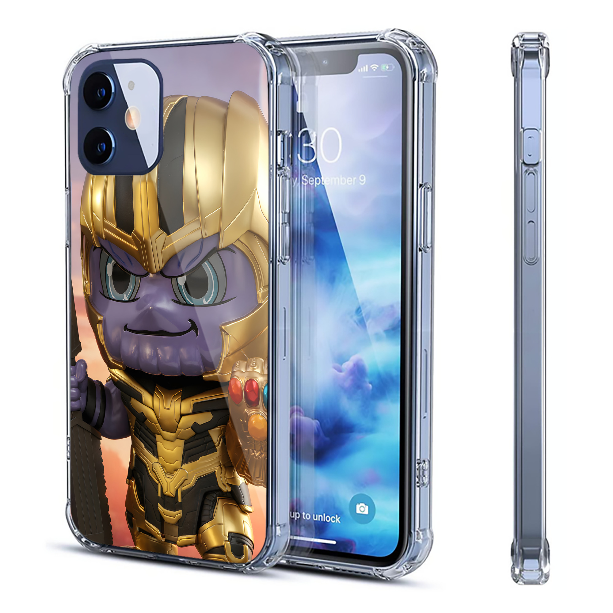 （画像用） アベンジャーズ The Avengers 【iPhone 12シリーズ対応】透明スマホケース（クリアソフトケース）